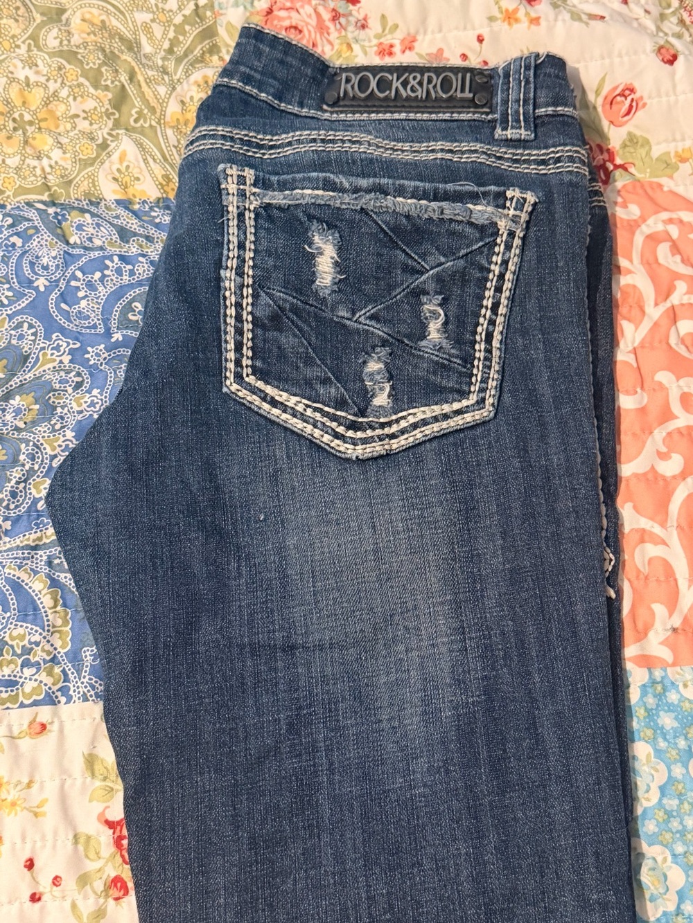 1. Rock & Roll Cowgirl Women’s Blue Denim Jeans
